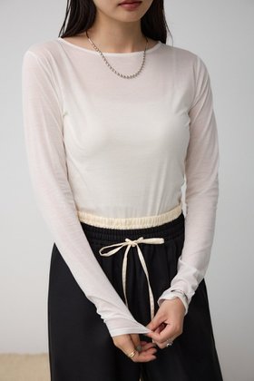 【アズール バイ マウジー/AZUL by moussy】のベーシックシアーカットソー 人気、トレンドファッション・服の通販 founy(ファニー) ファッション Fashion レディースファッション Fashion for Women トップス・カットソー Cut & Sew Tops カットソー・ベーシックTシャツ Cut-and-Sewn Tops / Stretch Tees & Basics 2024年 2024 2024-2025秋冬・A/W Autumn/Winter 2024–25 AW24–25 カットソー Cut and Sewn Top デコルテ Décolleté, Neckline ベーシック Basic, Essential A/W・秋冬 Autumn/Winter |ID:prp329100004806675