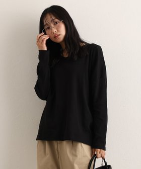 【プールヴー/PourVous】のドルマンスリーブVネックTシャツ 人気、トレンドファッション・服の通販 founy(ファニー) ファッション Fashion レディースファッション Fashion for Women トップス・カットソー Cut & Sew Tops シャツ・ブラウス・オフィスカジュアル Elegant Blouses & Button-Ups ロングTシャツ・Tシャツ Longline T-Shirts & Tees Vネックトップス V-Neck Tops / V-Cut Neckline Shirts シンプル Simple, Minimal リラックス Relax, Relaxed Fit 長袖 Long Sleeve, Full Sleeve |ID:prp329100004806700