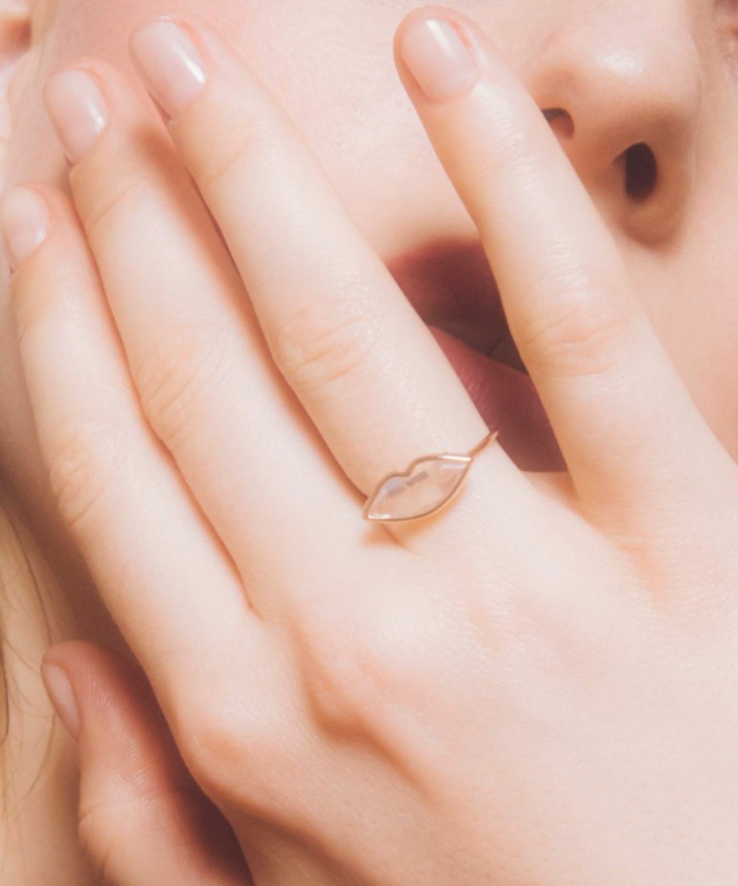 【エイチオーヴィー/H O V】のles bonbon/lip ring リップリング 水晶 ローズクォーツ 10金 人気、トレンドファッション・服の通販 founy(ファニー) 　ファッション　Fashion　レディースファッション　Fashion for Women　リップ　Lip, Lip Motif　 other-1|ID: prp329100004806710 ipo3291000000034879722