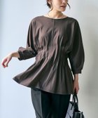 【コーエン/COEN】のスムースウエストタック ハーフスリーブ プルオーバー 人気、トレンドファッション・服の通販 founy(ファニー) ファッション Fashion レディースファッション Fashion for Women トップス・カットソー Cut & Sew Tops カジュアルプルオーバー・ニットトップス Pullovers & Knit Tops / Casual Pullovers ショルダー Shoulder, Shoulder Strap ジャケット Jacket, Outerwear スリーブ Sleeve, Long Sleeve / Short Sleeve デニム Denim, Jeans Material ドロップ Drop Shoulder, Dropped Style ハーフ Half, Half-Length プリーツ Pleats, Pleated ペプラム Peplum, Flared Hem 半袖 Short Sleeve, Half Sleeve リラックス Relax, Relaxed Fit ワイド Wide, Wide Fit エレガント 上品 Elegant thumbnail DK.BROWN|ID: prp329100004806720 ipo3291000000034879790