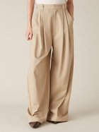 【リリーブラウン/Lily Brown】のワイドレッグタックパンツ 人気、トレンドファッション・服の通販 founy(ファニー) ファッション Fashion レディースファッション Fashion for Women パンツ Pants & Trousers ジャケット Jacket, Outerwear スウェット / スエット Sweatshirt, Sweatwear スマート Smart, Elegant チェック Check, Plaid, Tartan チャーム Charm, Pendant ツイル Twist, Twisted Detail パターン Pattern, Design Print リラックス Relax, Relaxed Fit ルーズ Loose, Oversized ループ Loop, Loop Knit ワイド Wide, Wide Fit thumbnail BEG[037]|ID: prp329100004806725 ipo3291000000034879822