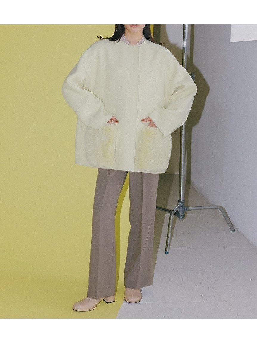 【ミラオーウェン/Mila Owen】の【セットアップ対応】ワンタックストレートパンツ インテリア・キッズ・メンズ・レディースファッション・服の通販 founy(ファニー) 　雑誌掲載アイテム　Magazine Picks & Fashion Features　ファッション雑誌　Fashion Magazines　ヴェリィ　VERY　オッジ　Oggi　ファッション　Fashion　レディースファッション　Fashion for Women　セットアップ　Matching Sets　レディースパンツ・ボトムス　Pants & Trousers / Bottoms　エレガント 上品　Elegant　コンパクト　Compact, Small Size　11月号　November Issue　12月号　December Issue　ストレッチ　Stretch, Stretchy Fabric　ストレート　Straight, Straight Cut　スマート　Smart, Elegant　セットアップ　Set-Up, Coordinated Outfit　センター　Center, Center Line　雑誌　Magazine, Fashion Magazine　モダン　Modern, Contemporary　おすすめ　Recommended / Our Picks　MOC[056]|ID: prp329100004806732 ipo3291000000034879876