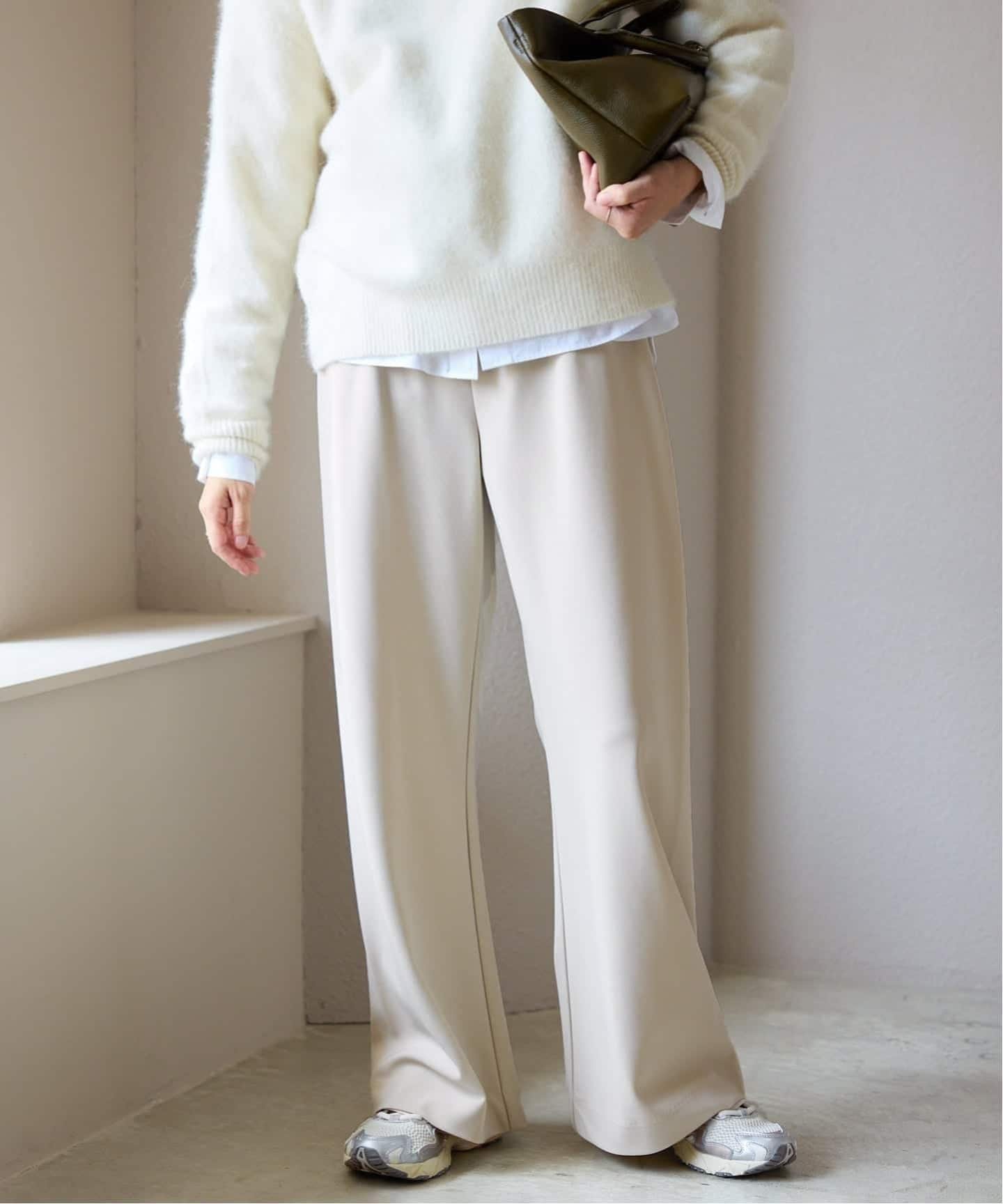 【スローブ イエナ/SLOBE IENA】の《4サイズ展開/追加2》DOUBLECLOTHパンツ インテリア・キッズ・メンズ・レディースファッション・服の通販 founy(ファニー) ファッション Fashion レディースファッション Fashion for Women パンツ Pants & Trousers 2025年 2025 2025-2026秋冬・A/W Autumn/Winter 2025–26 AW25–26 サテン Satin, Glossy Fabric ダブル Double, Double-Breasted ポケット Pocket, Pocket Detail ナチュラル|ID: prp329100004806743 ipo3291000000034879939