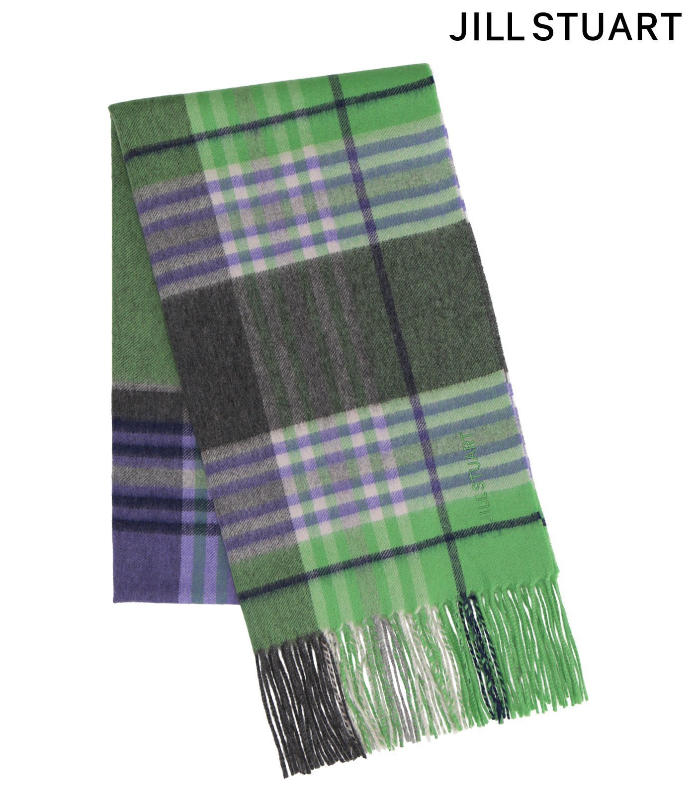 【インターモードカワベ/INTERMODE KAWABE】のJILL STUART(ジルスチュアート) カシミヤチェックストール インテリア・キッズ・メンズ・レディースファッション・服の通販 founy(ファニー) 　ファッション　Fashion　レディースファッション　Fashion for Women　おすすめ　Recommended / Our Picks　ギフト プレゼント　Gift / Present　ストール　Stole, Wrap　チェック　Check, Plaid, Tartan　A/W・秋冬　Autumn/Winter　グリーン[D]|ID: prp329100004806744 ipo3291000000034879945