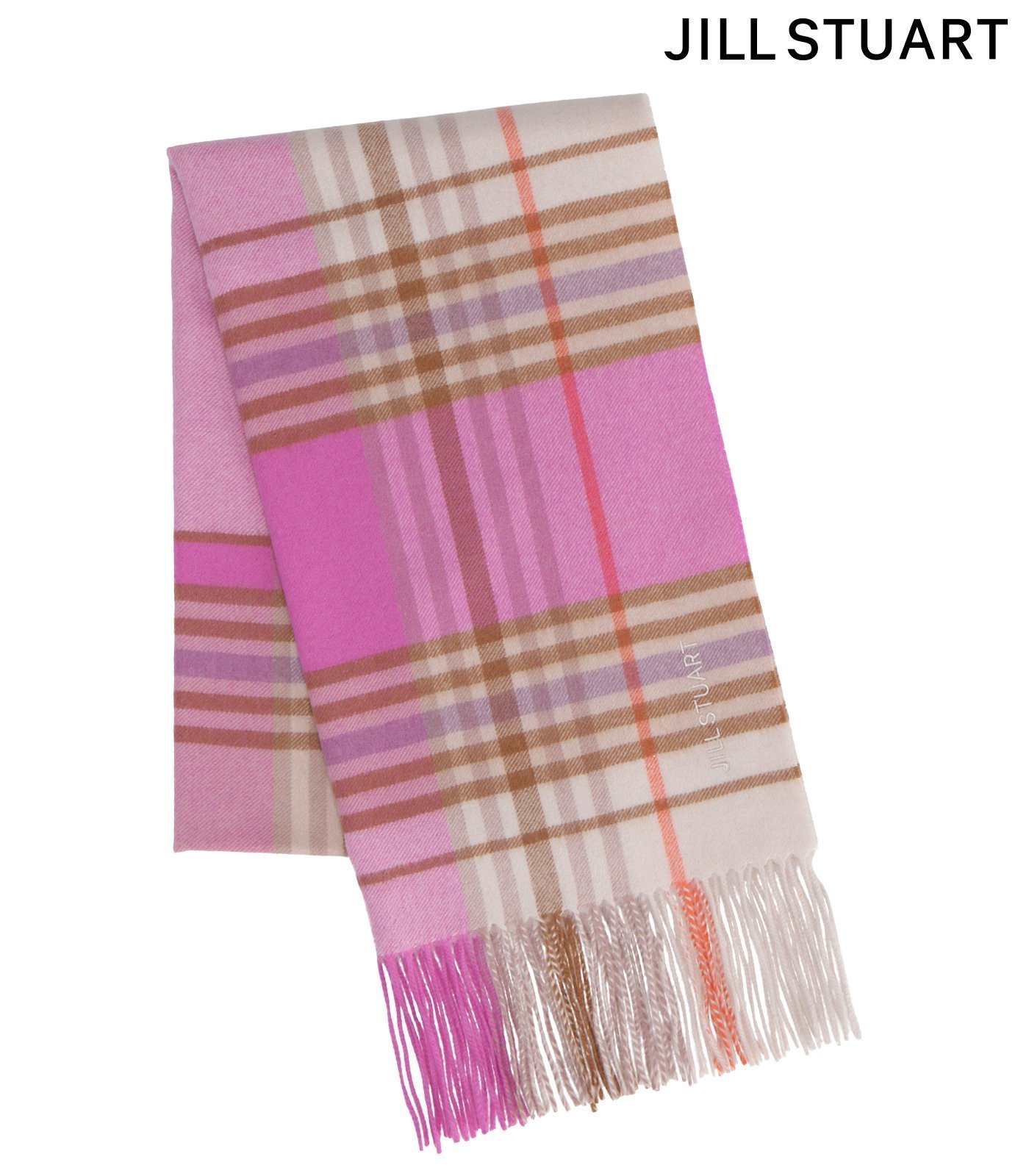 【インターモードカワベ/INTERMODE KAWABE】のJILL STUART(ジルスチュアート) カシミヤチェックストール インテリア・キッズ・メンズ・レディースファッション・服の通販 founy(ファニー) 　ファッション　Fashion　レディースファッション　Fashion for Women　おすすめ　Recommended / Our Picks　ギフト プレゼント　Gift / Present　ストール　Stole, Wrap　チェック　Check, Plaid, Tartan　A/W・秋冬　Autumn/Winter　パープル[C]|ID: prp329100004806744 ipo3291000000034879947