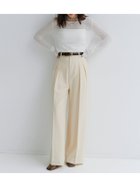 【アニュアンス/anuans】のミッドウェイトツータックワイドパンツ 人気、トレンドファッション・服の通販 founy(ファニー) ファッション Fashion レディースファッション Fashion for Women パンツ Pants & Trousers スーツ Suit, Formalwear パイピング Piping, Trim Design フロント Front, Front Design 定番 Standard, Basic Item thumbnail YELLOW BEIGE|ID: prp329100004806747 ipo3291000000034879966