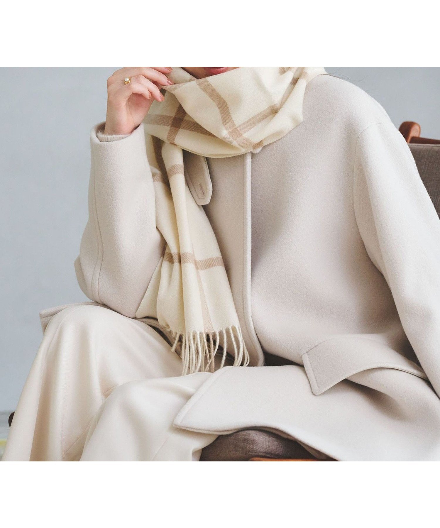 【ユナイテッドアローズ/UNITED ARROWS】のカシミヤ チェック ストール インテリア・キッズ・メンズ・レディースファッション・服の通販 founy(ファニー) ファッション Fashion レディースファッション Fashion for Women なめらか Smooth, Silky Texture クラシカル Classical, Vintage-Inspired シンプル Simple, Minimal ストール Stole, Wrap チェック Check, Plaid, Tartan マフラー Scarf, Muffler エレガント 上品 Elegant 定番 Standard, Basic Item OFF WHITE|ID: prp329100004806752 ipo3291000000034880042