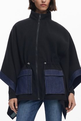 【デシグアル/Desigual】のデニムポンチョ 人気、トレンドファッション・服の通販 founy(ファニー) ファッション Fashion レディースファッション Fashion for Women アウター Coat / Outerwear Collection ポンチョ・ケープコート Ponchos & Capes カラフル Colorful Design シューズ Shoes, Footwear デニム Denim, Jeans Material パターン Pattern, Design Print パッチワーク Patchwork, Mixed Fabric プリント Print, Printed Pattern メンズ Men's, Menswear |ID:prp329100004806770