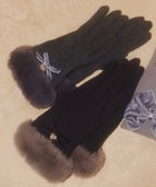 【ジルバイジルスチュアート/JILL by JILLSTUART】のベロアリボンジャージーグローブ 人気、トレンドファッション・服の通販 founy(ファニー) ファッション Fashion レディースファッション Fashion for Women スマート Smart, Elegant フェイクファー Faux Fur, Imitation Fur プレート Plate, Dish ベルベット Velvet, Velvety メタル Metal, Metal Parts リボン Ribbon, Bow 人気 Popular, Best Seller 定番 Standard, Basic Item thumbnail ブラック|ID: prp329100004806773 ipo3291000000034880256