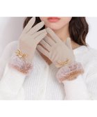【ジルバイジルスチュアート/JILL by JILLSTUART】のベロアリボンジャージーグローブ 人気、トレンドファッション・服の通販 founy(ファニー) ファッション Fashion レディースファッション Fashion for Women スマート Smart, Elegant フェイクファー Faux Fur, Imitation Fur プレート Plate, Dish ベルベット Velvet, Velvety メタル Metal, Metal Parts リボン Ribbon, Bow 人気 Popular, Best Seller 定番 Standard, Basic Item thumbnail ベージュ|ID: prp329100004806773 ipo3291000000034880258