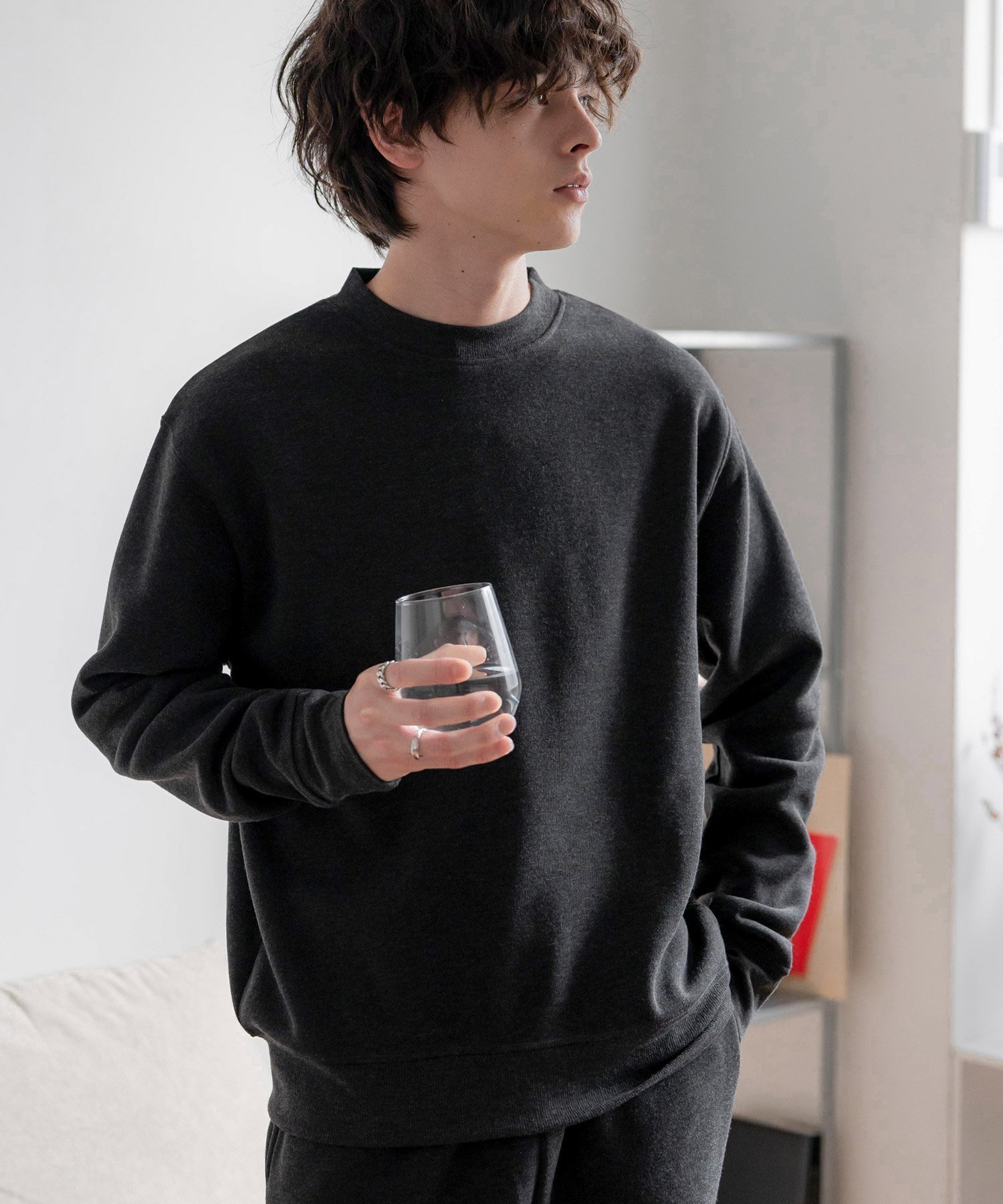 【ロッキーモンロー/Rocky Monroe】の裏起毛スウェットセットアップ(ルームウェア) インテリア・キッズ・メンズ・レディースファッション・服の通販 founy(ファニー) ファッション Fashion レディースファッション Fashion for Women トップス・カットソー Cut & Sew Tops レディースパーカー・カジュアルフーディー Casual Hoodies & Sweatshirts スウェット・クルーネックトップス Sweatshirts & Crewnecks / Relaxed Fit Sweat Tops くるぶし Ankle-Length コンパクト Compact, Small Size シンプル Simple, Minimal セットアップ Set-Up, Coordinated Outfit ドローコード Drawcord, Drawstring Cord メンズ Men's, Menswear 無地 Plain, Solid Color リラックス Relax, Relaxed Fit 再入荷 Restock / Back in Stock おすすめ Recommended / Our Picks 旅行 Travel チャコール杢|ID: prp329100004806779 ipo3291000000034880291