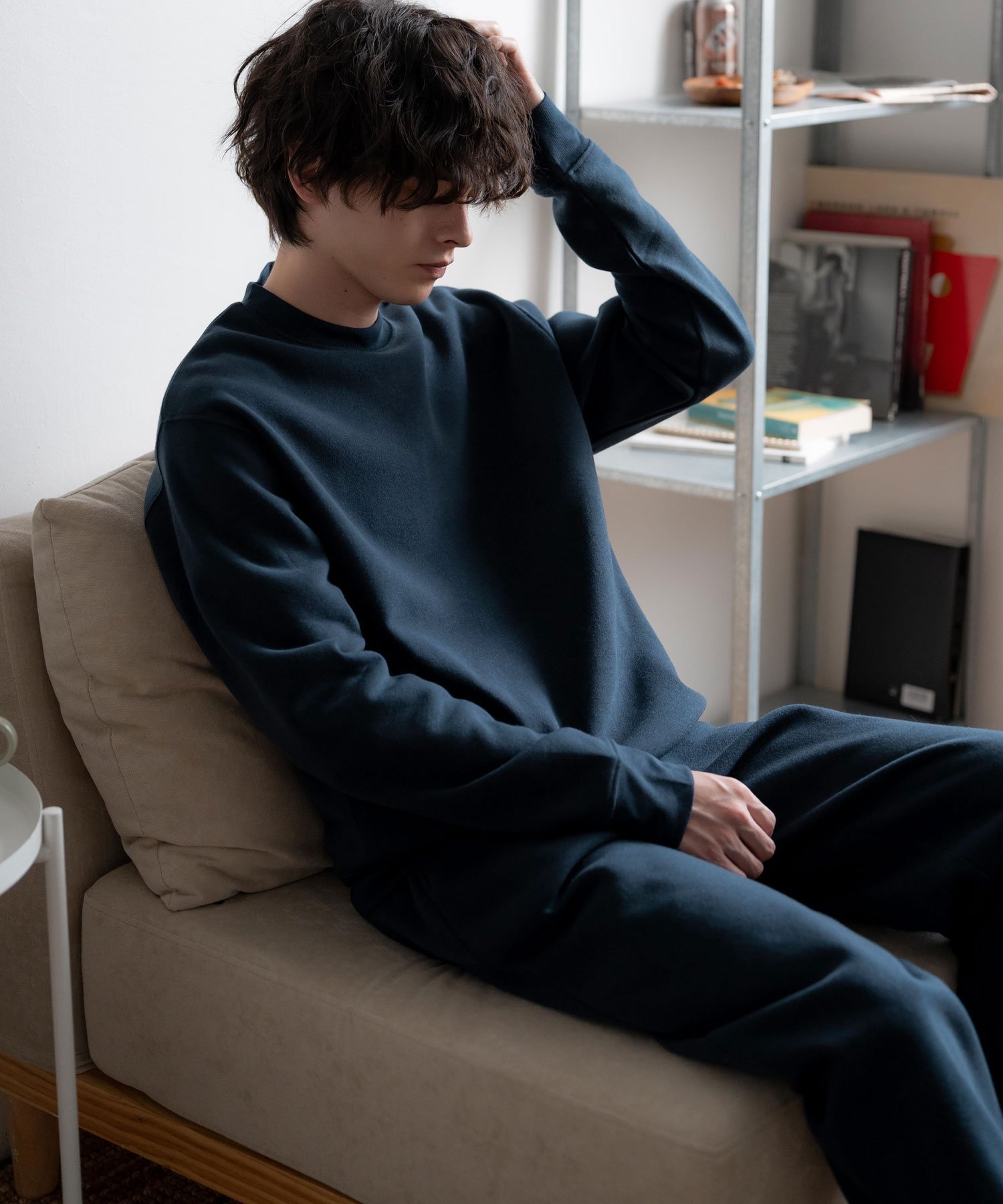 【ロッキーモンロー/Rocky Monroe】の裏起毛スウェットセットアップ(ルームウェア) インテリア・キッズ・メンズ・レディースファッション・服の通販 founy(ファニー) ファッション Fashion レディースファッション Fashion for Women トップス・カットソー Cut & Sew Tops レディースパーカー・カジュアルフーディー Casual Hoodies & Sweatshirts スウェット・クルーネックトップス Sweatshirts & Crewnecks / Relaxed Fit Sweat Tops くるぶし Ankle-Length コンパクト Compact, Small Size シンプル Simple, Minimal セットアップ Set-Up, Coordinated Outfit ドローコード Drawcord, Drawstring Cord メンズ Men's, Menswear 無地 Plain, Solid Color リラックス Relax, Relaxed Fit 再入荷 Restock / Back in Stock おすすめ Recommended / Our Picks 旅行 Travel ネイビー|ID: prp329100004806779 ipo3291000000034880297