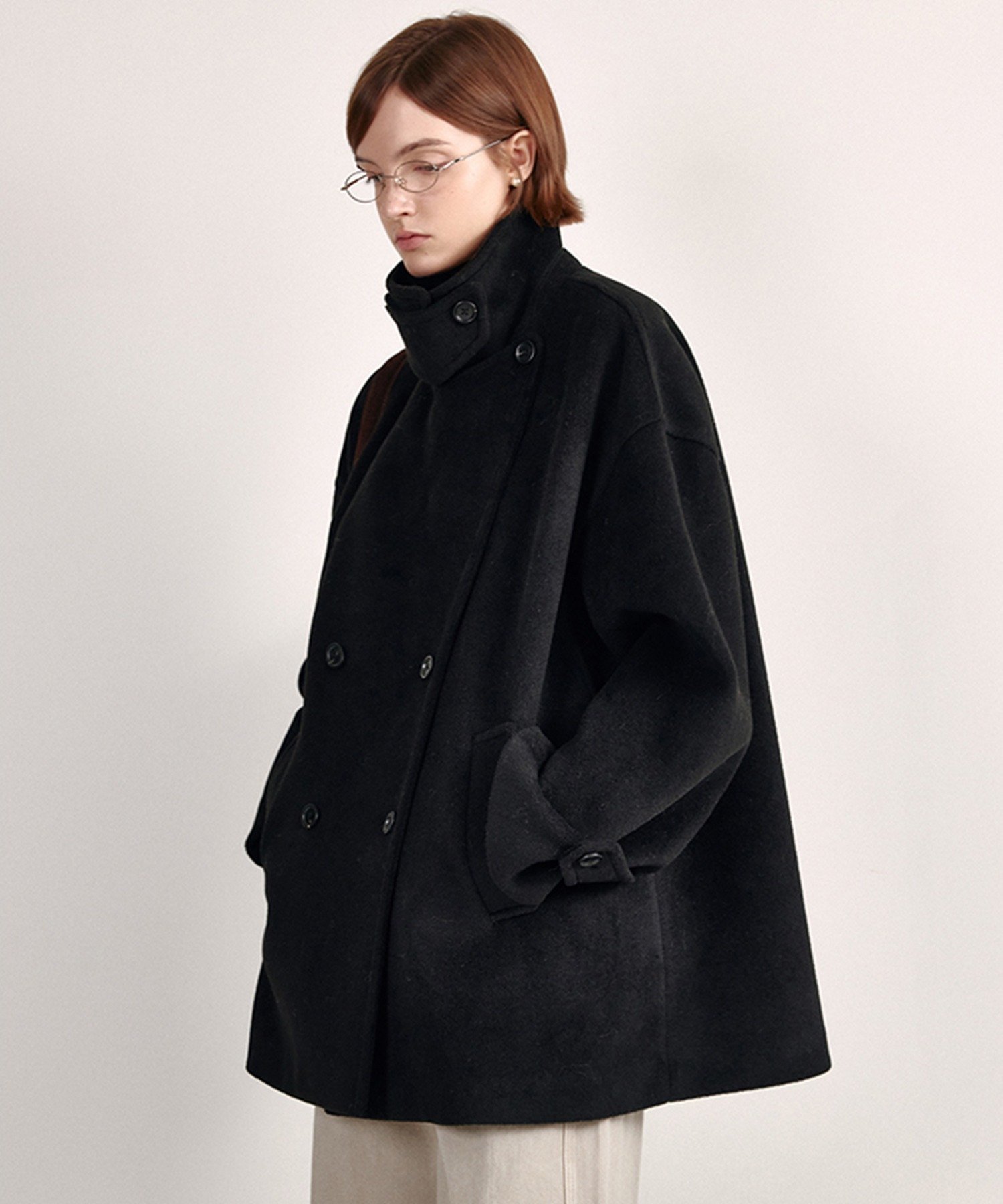 【チュクラ/chuclla】のスタンドネック ベーシックハーフコート FD24W412【Fano】 人気、トレンドファッション・服の通販 founy(ファニー) ファッション Fashion レディースファッション Fashion for Women アウター Coat / Outerwear Collection コート・ロングコート・ピーコート Long Coats, Peacoats & More スタンド Stand Collar, Upright Stand ダブル Double, Double-Breasted トレンド Trend, Trending Now 定番 Standard, Basic Item ハーフ Half, Half-Length マニッシュ Mannish, Boyish マフラー Scarf, Muffler other-1|ID: prp329100004806780 ipo3291000000034880292