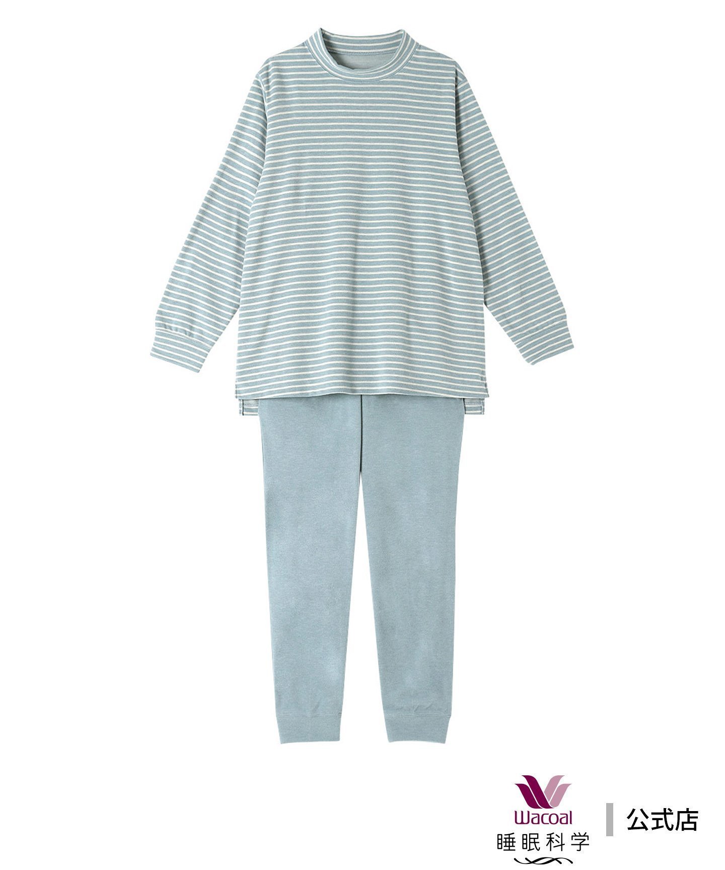 【ワコール 睡眠科学/wacoal suimin】のワコール 睡眠科学 パジャマ 長袖 長ズボン 吸湿発熱性(本体) 人気、トレンドファッション・服の通販 founy(ファニー) 　ファッション　Fashion　レディースファッション　Fashion for Women　トップス・カットソー　Cut & Sew Tops　アクリル　Acrylic Material　パジャマ　Pajamas, Sleepwear　ボトム　Bottoms, Lower Wear　ボーダー　Border, Stripe　無地　Plain, Solid Color　長袖　Long Sleeve, Full Sleeve　 other-1|ID: prp329100004806786 ipo3291000000034880336