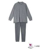 【ワコール 睡眠科学/wacoal suimin】のワコール 睡眠科学 パジャマ 長袖 長ズボン 吸湿発熱性(本体) 人気、トレンドファッション・服の通販 founy(ファニー) ファッション Fashion レディースファッション Fashion for Women トップス・カットソー Cut & Sew Tops アクリル Acrylic Material パジャマ Pajamas, Sleepwear ボトム Bottoms, Lower Wear ボーダー Border, Stripe 無地 Plain, Solid Color 長袖 Long Sleeve, Full Sleeve thumbnail GY|ID: prp329100004806786 ipo3291000000034880338