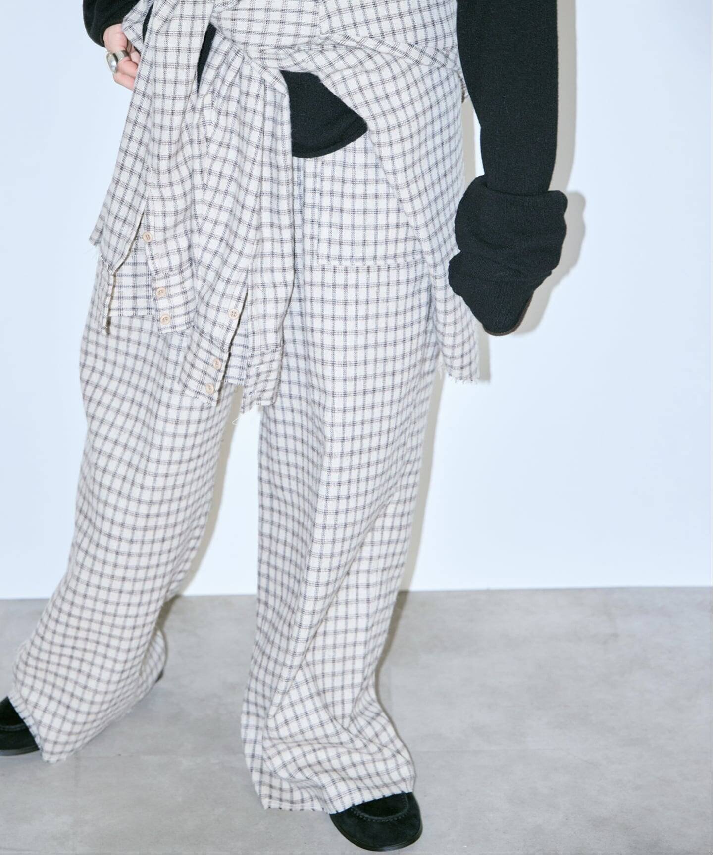 【シティーショップ/CITYSHOP】のCHECK パンツ インテリア・キッズ・メンズ・レディースファッション・服の通販 founy(ファニー) 　ファッション　Fashion　レディースファッション　Fashion for Women　パンツ　Pants & Trousers　2025年　2025　2025-2026秋冬・A/W　Autumn/Winter 2025–26 AW25–26　おすすめ　Recommended / Our Picks　ストレート　Straight, Straight Cut　セットアップ　Set-Up, Coordinated Outfit　チェック　Check, Plaid, Tartan　ドローストリング　Drawstring, Pull Cord　リラックス　Relax, Relaxed Fit　ルーズ　Loose, Oversized　ベージュ|ID: prp329100004806791 ipo3291000000034880382