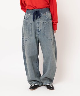 【アールエヌエーエヌ/RNA-N】のR4411 リラックスホームパンツ 人気、トレンドファッション・服の通販 founy(ファニー) ファッション Fashion レディースファッション Fashion for Women パンツ Pants & Trousers インディゴ Indigo Denim ジーンズ Jeans, Denim Pants ストレート Straight, Straight Cut デニム Denim, Jeans Material ドローストリング Drawstring, Pull Cord ポケット Pocket, Pocket Detail マーブル Marble, Marble Pattern リラックス Relax, Relaxed Fit ワイド Wide, Wide Fit |ID:prp329100004806794