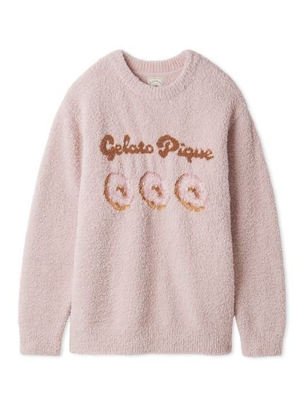 【ジェラート ピケ/gelato pique】のドーナツジャガードプルオーバー インテリア・キッズ・メンズ・レディースファッション・服の通販 founy(ファニー) 　ファッション　Fashion　レディースファッション　Fashion for Women　トップス・カットソー　Cut & Sew Tops　カジュアルプルオーバー・ニットトップス　Pullovers & Knit Tops / Casual Pullovers　おすすめ　Recommended / Our Picks　スマート　Smart, Elegant　フロント　Front, Front Design　ロング　Long, Long-Length　PNK[066]|ID: prp329100004806802 ipo3291000000034880490