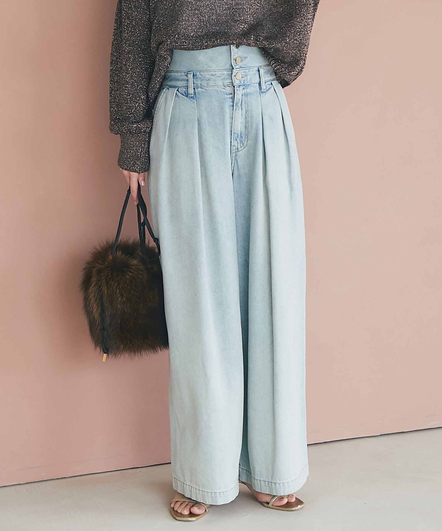 【ラブティックボンボン/La boutique BonBon】の【スタイルアップが叶う!】ハイウエストバギーデニムパンツ 人気、トレンドファッション・服の通販 founy(ファニー) ファッション Fashion レディースファッション Fashion for Women パンツ Pants & Trousers デニムパンツ・ジーンズ・美脚デニム Denim Jeans & Pants カットソー Cut and Sewn Top クロップド Cropped, Short Length コルセット Corset, Bustier シンプル Simple, Minimal デニム Denim, Jeans Material ポケット Pocket, Pocket Detail メタル Metal, Metal Parts リラックス Relax, Relaxed Fit おすすめ Recommended / Our Picks other-1|ID: prp329100004806803 ipo3291000000034880496