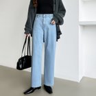 【ココモモ/COCOMOMO】の「楽革命」疲れないデニム デニムパンツ ストレッチデニム ウエスト調整 人気、トレンドファッション・服の通販 founy(ファニー) ファッション Fashion レディースファッション Fashion for Women パンツ Pants & Trousers デニムパンツ・ジーンズ・美脚デニム Denim Jeans & Pants ストレッチ Stretch, Stretchy Fabric ストレート Straight, Straight Cut デニム Denim, Jeans Material フィット Fit, Slim Fit レギュラー Regular, Standard Fit ロング Long, Long-Length thumbnail ロング丈・ライトブルー|ID: prp329100004806812 ipo3291000000034880567