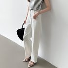 【ココモモ/COCOMOMO】の「楽革命」疲れないデニム デニムパンツ ストレッチデニム ウエスト調整 人気、トレンドファッション・服の通販 founy(ファニー) ファッション Fashion レディースファッション Fashion for Women パンツ Pants & Trousers デニムパンツ・ジーンズ・美脚デニム Denim Jeans & Pants ストレッチ Stretch, Stretchy Fabric ストレート Straight, Straight Cut デニム Denim, Jeans Material フィット Fit, Slim Fit レギュラー Regular, Standard Fit ロング Long, Long-Length thumbnail ロング丈・ホワイト|ID: prp329100004806812 ipo3291000000034880572