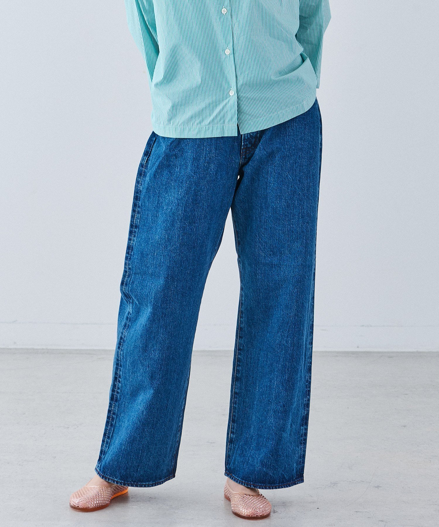 【ビショップ/Bshop】の別注 HIGH WAIST DENIM WOMEN インテリア・キッズ・メンズ・レディースファッション・服の通販 founy(ファニー) 　ファッション　Fashion　レディースファッション　Fashion for Women　コレクション　Collection, Seasonal Line　デニム　Denim, Jeans Material　パッチ　Patch, Appliqué　リアル　Real, Realistic　エレガント 上品　Elegant　別注　Limited Edition, Custom Order　BLUE|ID: prp329100004806823 ipo3291000000034880649