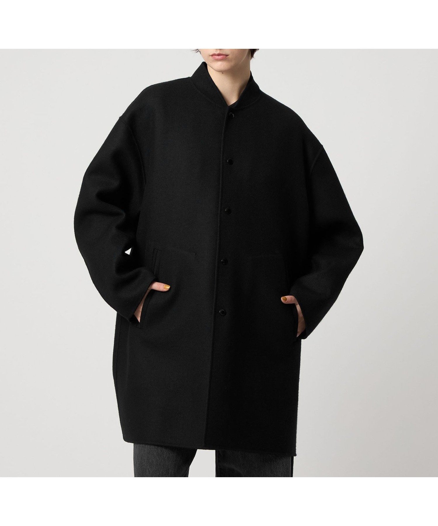 【ユナイテッドアローズ/UNITED ARROWS】のASTRAET スタジアム リバーコート インテリア・キッズ・メンズ・レディースファッション・服の通販 founy(ファニー) ファッション Fashion レディースファッション Fashion for Women アウター Coat / Outerwear Collection コート・ロングコート・ピーコート Long Coats, Peacoats & More スリム Slim, Slim Fit ブルゾン Blouson, Bomber Jacket ボトム Bottoms, Lower Wear メルトン Melton, Heavy Wool BLACK|ID: prp329100004806827 ipo3291000000034880689