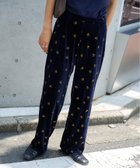 【アウトドアプロダクツ ユージュアルシングス/OUTDOOR PRODUCTS Usual Things】の刺繍ベロアフレアパンツ 人気、トレンドファッション・服の通販 founy(ファニー) ファッション Fashion レディースファッション Fashion for Women パンツ Pants & Trousers デニム Denim, Jeans Material フレア Flare, Flared フロント Front, Front Design ベロア Velour, Soft Velvet 楽ちん Easy Fit, Comfortable おすすめ Recommended / Our Picks 夏 Summer エレガント 上品 Elegant thumbnail ネイビー|ID: prp329100004806830 ipo3291000000034880707