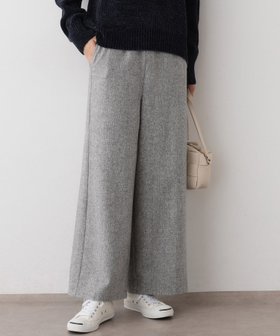 【デッサン/Dessin】の【洗える/後ろゴム】ツイードワイドパンツ 人気、トレンドファッション・服の通販 founy(ファニー) ファッション Fashion レディースファッション Fashion for Women パンツ Pants & Trousers おすすめ Recommended / Our Picks カットソー Cut and Sewn Top スマート Smart, Elegant タートル Turtleneck, Turtle Collar ポケット Pocket, Pocket Detail リラックス Relax, Relaxed Fit ワイド Wide, Wide Fit 洗える Machine Washable A/W・秋冬 Autumn/Winter |ID:prp329100004806835