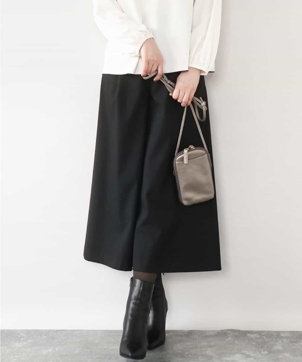 【オフオン/ofuon】のTRソフトストレッチ裏起毛ガウチョパンツ/洗える インテリア・キッズ・メンズ・レディースファッション・服の通販 founy(ファニー) ファッション Fashion レディースファッション Fashion for Women パンツ Pants & Trousers おすすめ Recommended / Our Picks ガウチョ Gaucho ガウチョパンツ Gaucho Pants, Culottes コンパクト Compact, Small Size ショート Short, Short Length ストレッチ Stretch, Stretchy Fabric 冬 Winter / This Winter 夏 Summer 春 Spring 洗える Machine Washable 秋 Autumn ブラック|ID: prp329100004806841 ipo3291000000034880769