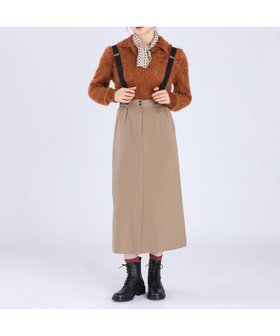 【アニエスベー ファム/agnes b. FEMME】のサスペンダースカート 人気、トレンドファッション・服の通販 founy(ファニー) ファッション Fashion レディースファッション Fashion for Women スカート Skirts カットソー Cut and Sewn Top サスペンダー Suspenders, Braces シンプル Simple, Minimal ストレート Straight, Straight Cut スリット Slit, Slit Detail フロント Front, Front Design |ID:prp329100004806845
