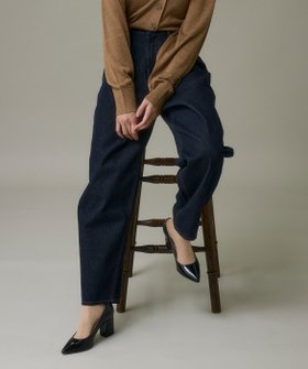 【イッツインターナショナル/I.T.'S. international】の反応染デニムバレルレッグパンツ 人気、トレンドファッション・服の通販 founy(ファニー) ファッション Fashion レディースファッション Fashion for Women パンツ Pants & Trousers インディゴ Indigo Denim インナー Innerwear シンプル Simple, Minimal スマート Smart, Elegant デニム Denim, Jeans Material ポケット Pocket, Pocket Detail |ID:prp329100004806854