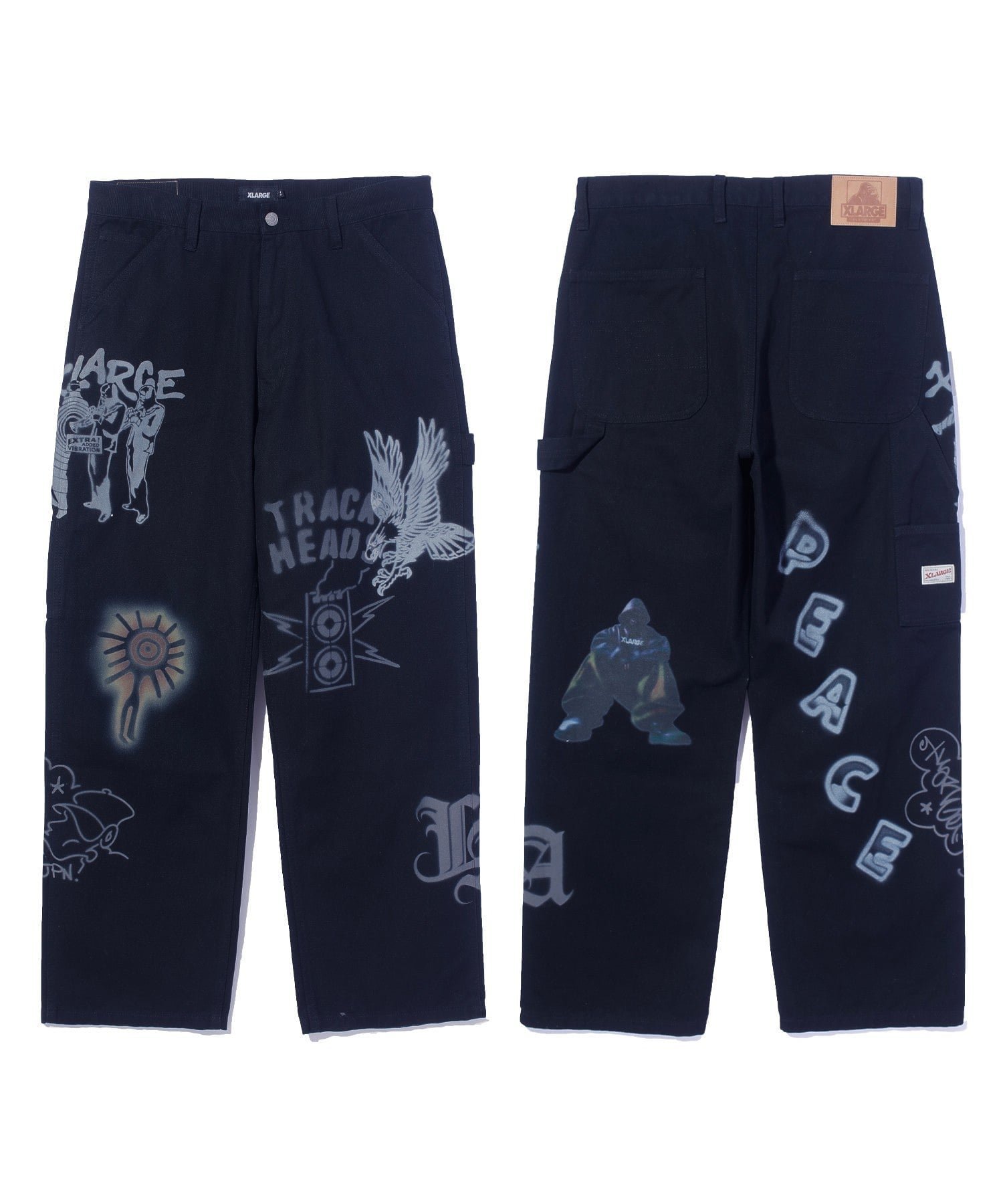 【エクストララージ/XLARGE】のPAINTING PAINTER PANTS インテリア・キッズ・メンズ・レディースファッション・服の通販 founy(ファニー) ファッション Fashion レディースファッション Fashion for Women パンツ Pants & Trousers おすすめ Recommended / Our Picks グラフィック Graphic, Graphic Design シンプル Simple, Minimal スタンダード Standard, Basic プリント Print, Printed Pattern A/W・秋冬 Autumn/Winter BLACK|ID: prp329100004806855 ipo3291000000034880900