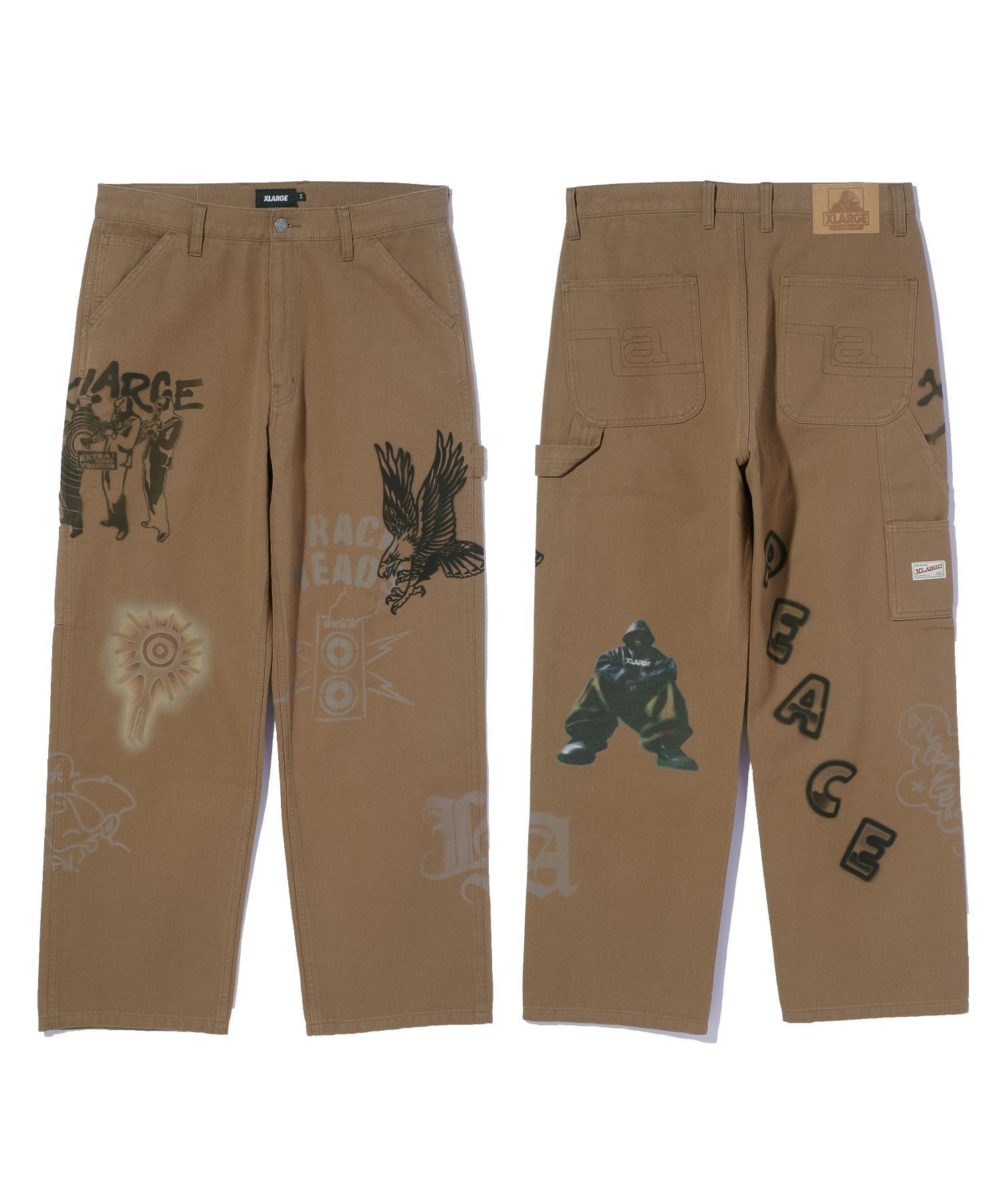 【エクストララージ/XLARGE】のPAINTING PAINTER PANTS インテリア・キッズ・メンズ・レディースファッション・服の通販 founy(ファニー) ファッション Fashion レディースファッション Fashion for Women パンツ Pants & Trousers おすすめ Recommended / Our Picks グラフィック Graphic, Graphic Design シンプル Simple, Minimal スタンダード Standard, Basic プリント Print, Printed Pattern A/W・秋冬 Autumn/Winter BROWN|ID: prp329100004806855 ipo3291000000034880902