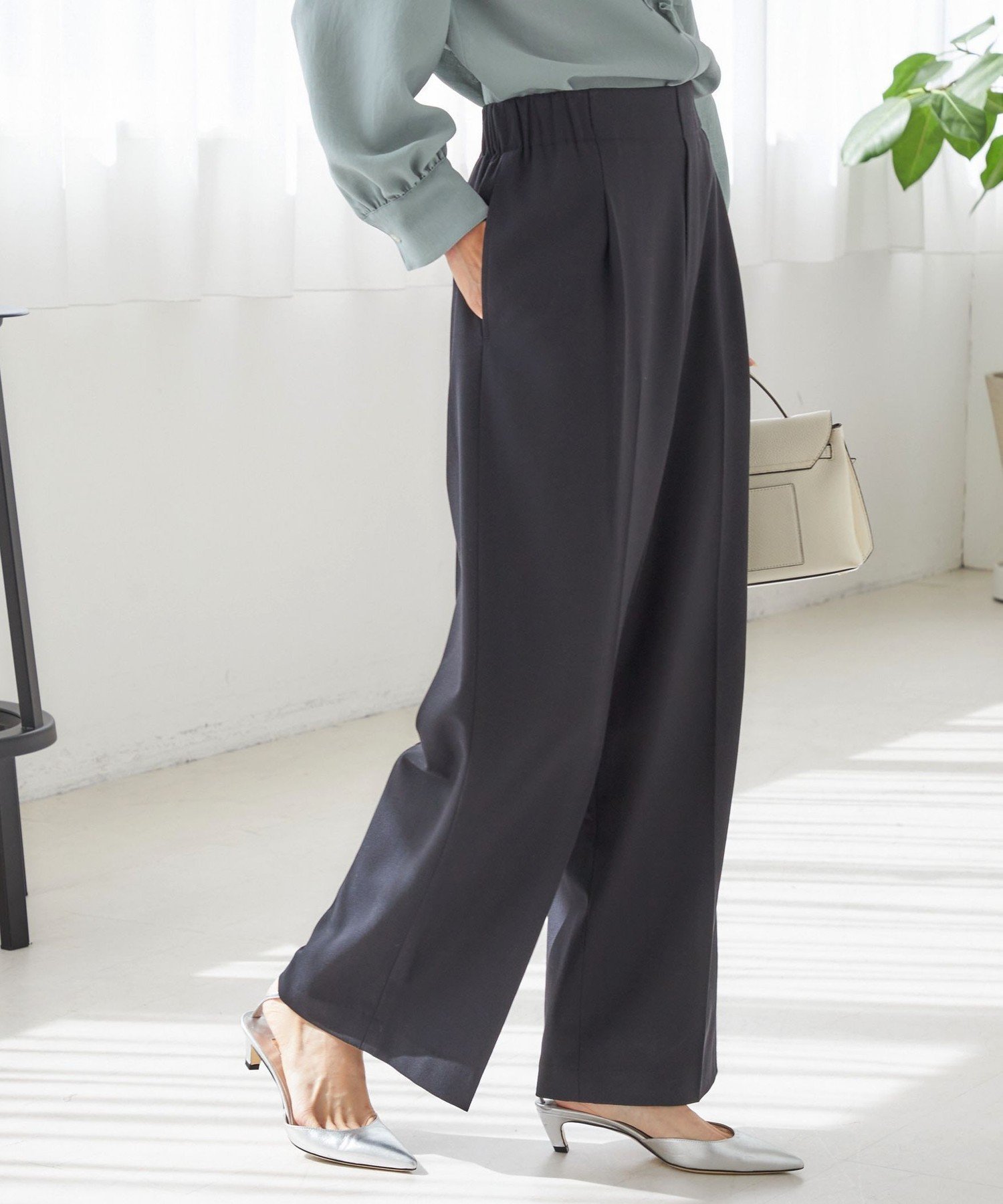 【シップス フォー ウィメン/SHIPS】の手洗い可能 メルティ ウォーム タック ワイド パンツ インテリア・キッズ・メンズ・レディースファッション・服の通販 founy(ファニー) ファッション Fashion レディースファッション Fashion for Women パンツ Pants & Trousers ウォーム Warm Fabric カットソー Cut and Sewn Top ギャザー Gathered, Ruffled シリコン Silicone, Silicone Material センター Center, Center Line ツイード Twill, Twill Weave フロント Front, Front Design ポケット Pocket, Pocket Detail リラックス Relax, Relaxed Fit ワイド Wide, Wide Fit ビジネス 仕事 通勤 Business / Work / Commuting 2025年 2025 2025-2026秋冬・A/W Autumn/Winter 2025–26 AW25–26 ブラック|ID: prp329100004806885 ipo3291000000034881062