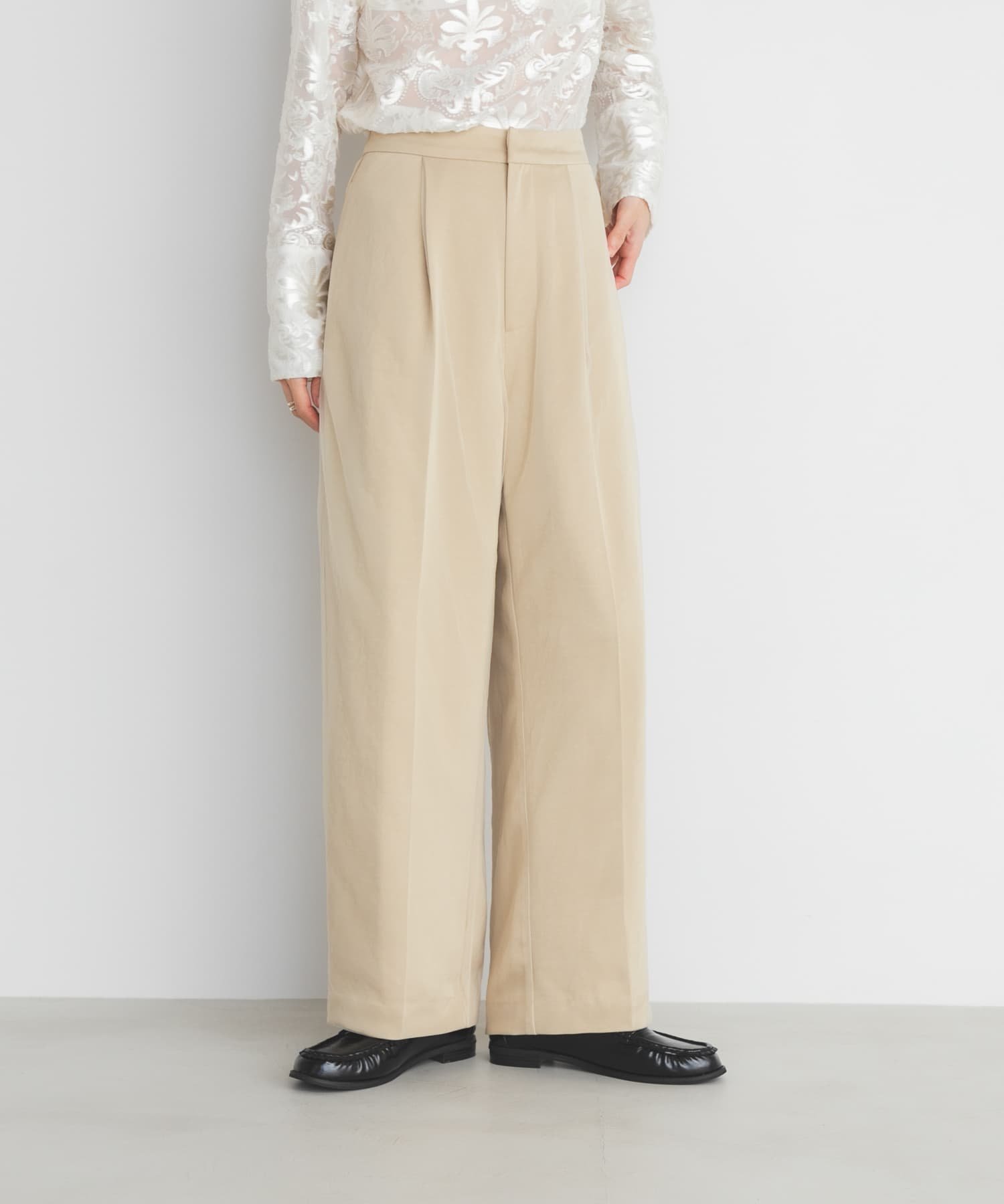 【ケービーエフ/KBF / URBAN RESEARCH】のサテンチュールパンツ インテリア・キッズ・メンズ・レディースファッション・服の通販 founy(ファニー) 　ファッション　Fashion　レディースファッション　Fashion for Women　パンツ　Pants & Trousers　2026年　2026　サテン　Satin, Glossy Fabric　セレモニー　Ceremony　チュール　Tulip, Tulip Motif　夏　Summer　S/S・春夏　SS, Spring/Summer, Warm Season　ベージュ|ID: prp329100004806887 ipo3291000000034881072