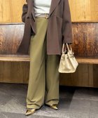 【ノーリーズ/NOLLEY'S】のウォッシャブルピーチツイルラップワイドパンツ 人気、トレンドファッション・服の通販 founy(ファニー) ファッション Fashion レディースファッション Fashion for Women パンツ Pants & Trousers 2025年 2025 2025-2026秋冬・A/W Autumn/Winter 2025–26 AW25–26 おすすめ Recommended / Our Picks ピーチ Peach, Soft Touch ラップ Wrap, Wrap Design ワイド Wide, Wide Fit thumbnail オリーブ|ID: prp329100004806896 ipo3291000000034881119