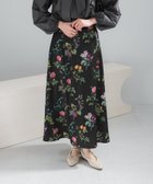 【アーバンリサーチ ロッソ/URBAN RESEARCH ROSSO】のボタニカルプリントマキシスカート 人気、トレンドファッション・服の通販 founy(ファニー) ファッション Fashion レディースファッション Fashion for Women スカート Skirts 2026年 2026 サテン Satin, Glossy Fabric スカーフ Scarf, Neckwear フレア Flare, Flared プリント Print, Printed Pattern ボタニカル Botanical, Floral Pattern マキシ Maxi, Full Length モチーフ Motif, Design Theme エレガント 上品 Elegant 冬 Winter / This Winter 夏 Summer S/S・春夏 SS, Spring/Summer, Warm Season thumbnail ブラック|ID: prp329100004806911 ipo3291000000034881246