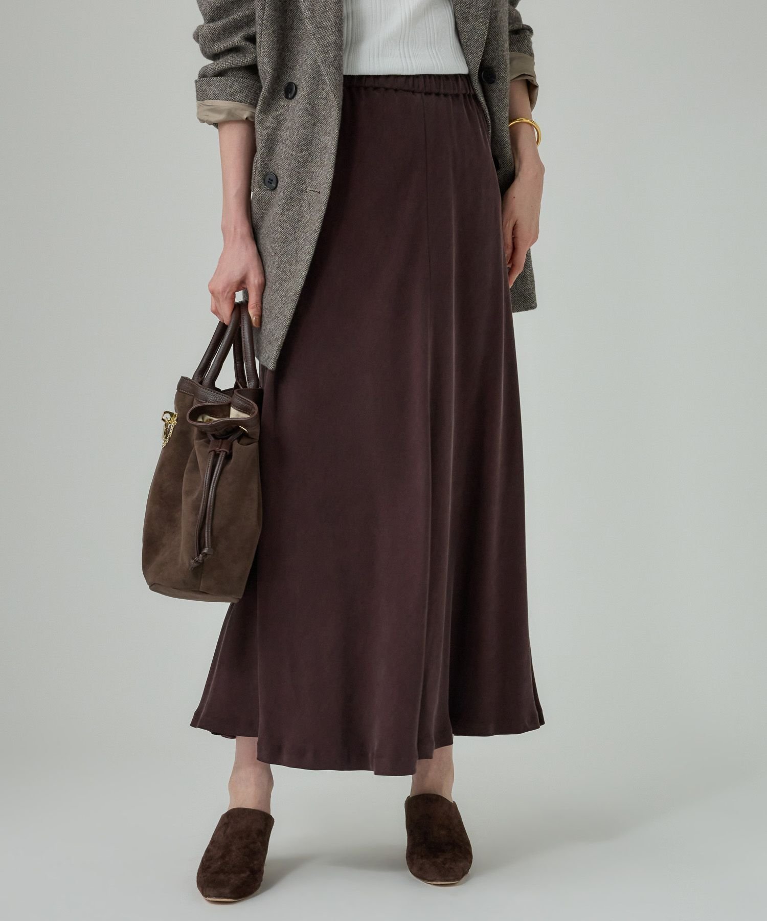 【バビロン/BABYLONE / KIDS】のキュプラバイヤススカート インテリア・キッズ・メンズ・レディースファッション・服の通販 founy(ファニー) ファッション Fashion キッズファッション Fashion for Kids キュプラ Cupro, Eco Fabric とろみ Fluid, Flowy Fabric 人気 Popular, Best Seller バランス Balance, Style Balance ボトム Bottoms, Lower Wear 楽ちん Easy Fit, Comfortable 再入荷 Restock / Back in Stock ブラウン50|ID: prp329100004806919 ipo3291000000034881294