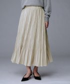 【アンタイトル/UNTITLED】の【ウエストゴム/着映え】ランダムプリーツベロアスカート ライトベージュ|ID: prp329100004806920 ipo3291000000035096883