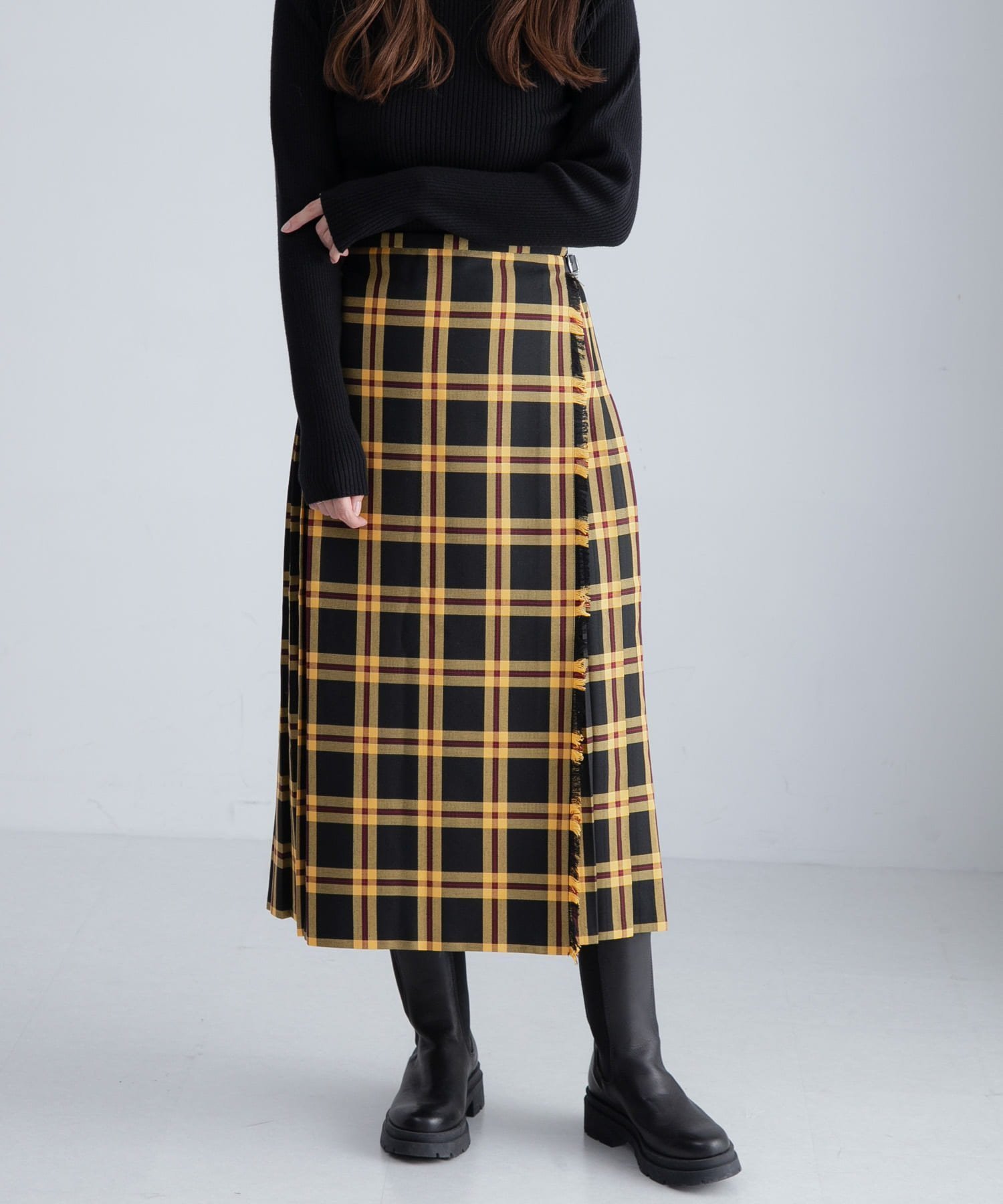 【サニーレーベル/Sonny Label / URBAN RESEARCH】の『別注』GLEN FYNE×Sonny Label チェックキルトスカート インテリア・キッズ・メンズ・レディースファッション・服の通販 founy(ファニー) ファッション Fashion レディースファッション Fashion for Women スカート Skirts 2025年 2025 2025-2026秋冬・A/W Autumn/Winter 2025–26 AW25–26 冬 Winter / This Winter クラシカル Classical, Vintage-Inspired チェック Check, Plaid, Tartan バランス Balance, Style Balance エレガント 上品 Elegant 別注 Limited Edition, Custom Order A/W・秋冬 Autumn/Winter イエロー系その他|ID: prp329100004806922 ipo3291000000034881319
