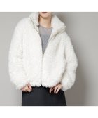 【ナノ ユニバース/nano universe】のカーリーファースタンドブルゾン オフホワイト1|ID:prp329100004806934