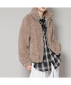 【ナノ ユニバース/nano universe】のカーリーファースタンドブルゾン モカ3|ID: prp329100004806934 ipo3291000000035020206