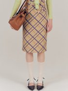 【リリーブラウン/Lily Brown】のウーリーチェックミディスカート 人気、トレンドファッション・服の通販 founy(ファニー) ファッション Fashion レディースファッション Fashion for Women スカート Skirts おすすめ Recommended / Our Picks クラシカル Classical, Vintage-Inspired スマート Smart, Elegant チェック Check, Plaid, Tartan バイアス Bias, Diagonal Cut フロント Front, Front Design プリント Print, Printed Pattern エレガント 上品 Elegant thumbnail YEL[032]|ID: prp329100004806941 ipo3291000000034881439
