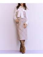 【リリーブラウン/Lily Brown】のウーリーチェックミディスカート 人気、トレンドファッション・服の通販 founy(ファニー) ファッション Fashion レディースファッション Fashion for Women スカート Skirts おすすめ Recommended / Our Picks クラシカル Classical, Vintage-Inspired スマート Smart, Elegant チェック Check, Plaid, Tartan バイアス Bias, Diagonal Cut フロント Front, Front Design プリント Print, Printed Pattern エレガント 上品 Elegant thumbnail GBEG[034]|ID: prp329100004806941 ipo3291000000034881440