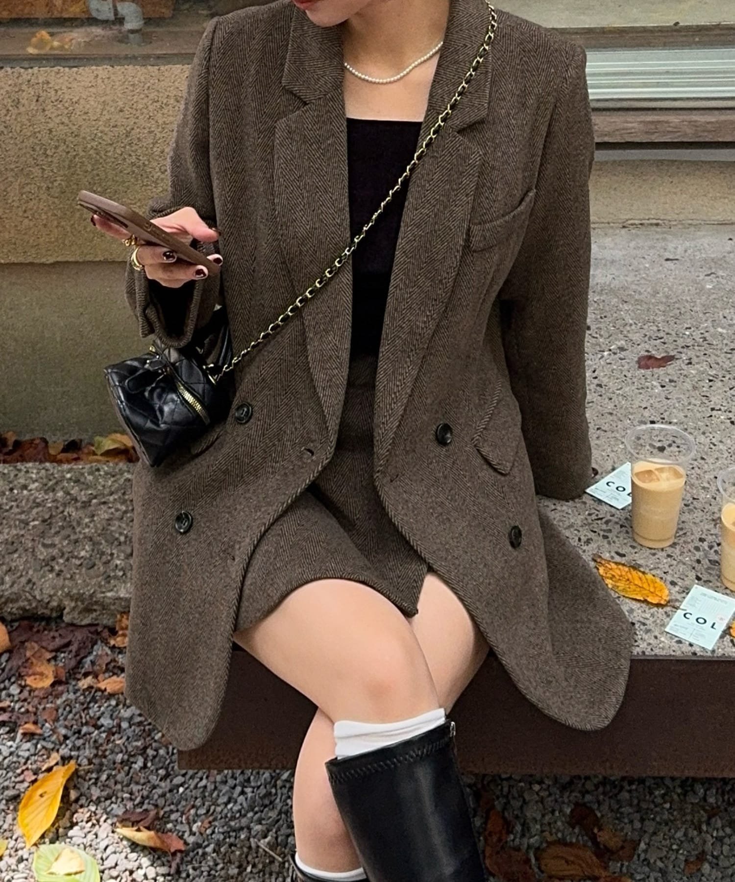 【ジュノア/JUNOAH】のジャケット+スリットミニスカートset 人気、トレンドファッション・服の通販 founy(ファニー) ファッション Fashion レディースファッション Fashion for Women アウター Coat / Outerwear Collection レディースジャケット・軽アウター Jackets セットアップ Matching Sets スカート・ミニ/ミディ/マキシ Skirts / Mini, Midi & Maxi Skirts スカート Skirts ミニスカート Mini Skirts ジャケット Jacket, Outerwear スリット Slit, Slit Detail ミニスカート Mini Skirt, Short Skirt other-1|ID: prp329100004806945 ipo3291000000034881478