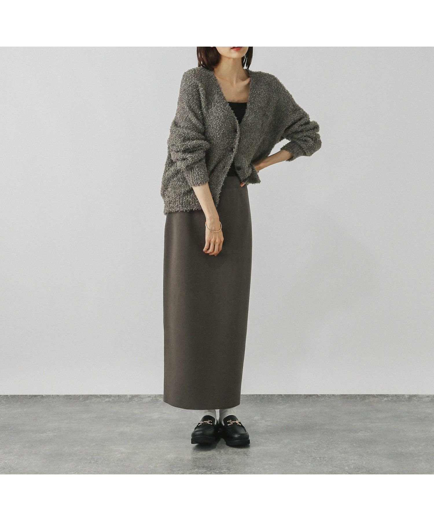 【グローバルワーク/GLOBAL WORK】のテープヤーンカーディガン/スカートセット/577658 人気、トレンドファッション・服の通販 founy(ファニー) 　ファッション　Fashion　レディースファッション　Fashion for Women　スカート　Skirts　おすすめ　Recommended / Our Picks　カーディガン　Cardigan, Knitwear　シンプル　Simple, Minimal　セットアップ　Set-Up, Coordinated Outfit　デニム　Denim, Jeans Material　楽ちん　Easy Fit, Comfortable　 other-1|ID: prp329100004806948 ipo3291000000034881498