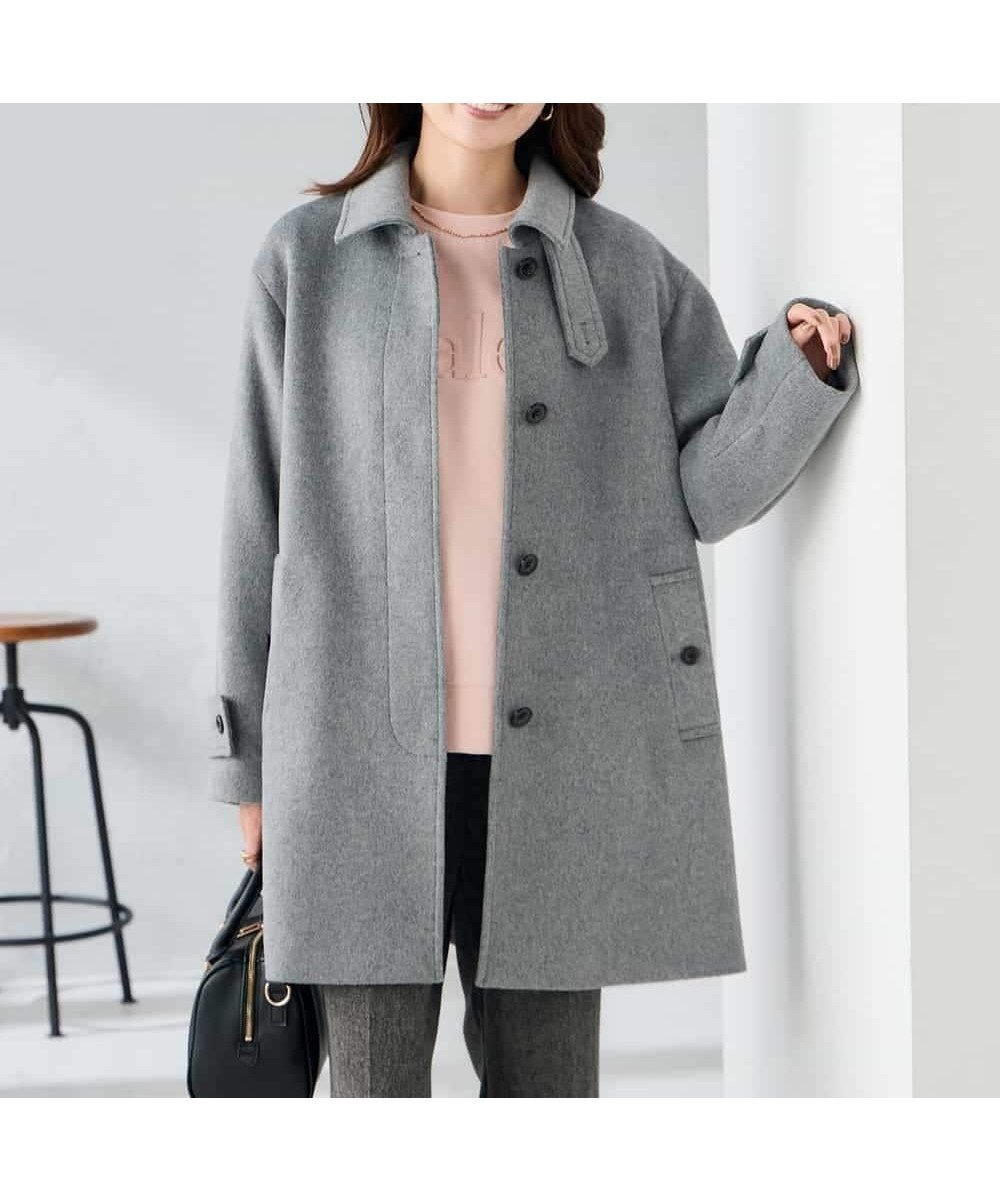 【アー ヴェー ヴェー/a.v.v】のステンカラーミディコート インテリア・キッズ・メンズ・レディースファッション・服の通販 founy(ファニー) ファッション Fashion レディースファッション Fashion for Women アウター Coat / Outerwear Collection コート・ロングコート・ピーコート Long Coats, Peacoats & More スタンド Stand Collar, Upright Stand チェック Check, Plaid, Tartan なめらか Smooth, Silky Texture パイピング Piping, Trim Design パターン Pattern, Design Print フェミニン Feminine, Girly 防寒 Cold Protection, Winter-Ready マフラー Scarf, Muffler ミドル Middle Length, Mid Height 再入荷 Restock / Back in Stock おすすめ Recommended / Our Picks ビジネス 仕事 通勤 Business / Work / Commuting ダークグレー|ID: prp329100004806950 ipo3291000000034881507