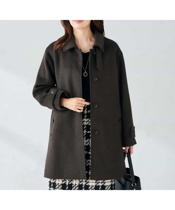 【アー ヴェー ヴェー/a.v.v】のステンカラーミディコート インテリア・キッズ・メンズ・レディースファッション・服の通販 founy(ファニー) https://founy.com/ ファッション Fashion レディースファッション Fashion for Women アウター Coat / Outerwear Collection コート・ロングコート・ピーコート Long Coats, Peacoats & More スタンド Stand Collar, Upright Stand チェック Check, Plaid, Tartan なめらか Smooth, Silky Texture パイピング Piping, Trim Design パターン Pattern, Design Print フェミニン Feminine, Girly 防寒 Cold Protection, Winter-Ready マフラー Scarf, Muffler ミドル Middle Length, Mid Height 再入荷 Restock / Back in Stock おすすめ Recommended / Our Picks ビジネス 仕事 通勤 Business / Work / Commuting |ID: prp329100004806950 ipo3291000000035225580