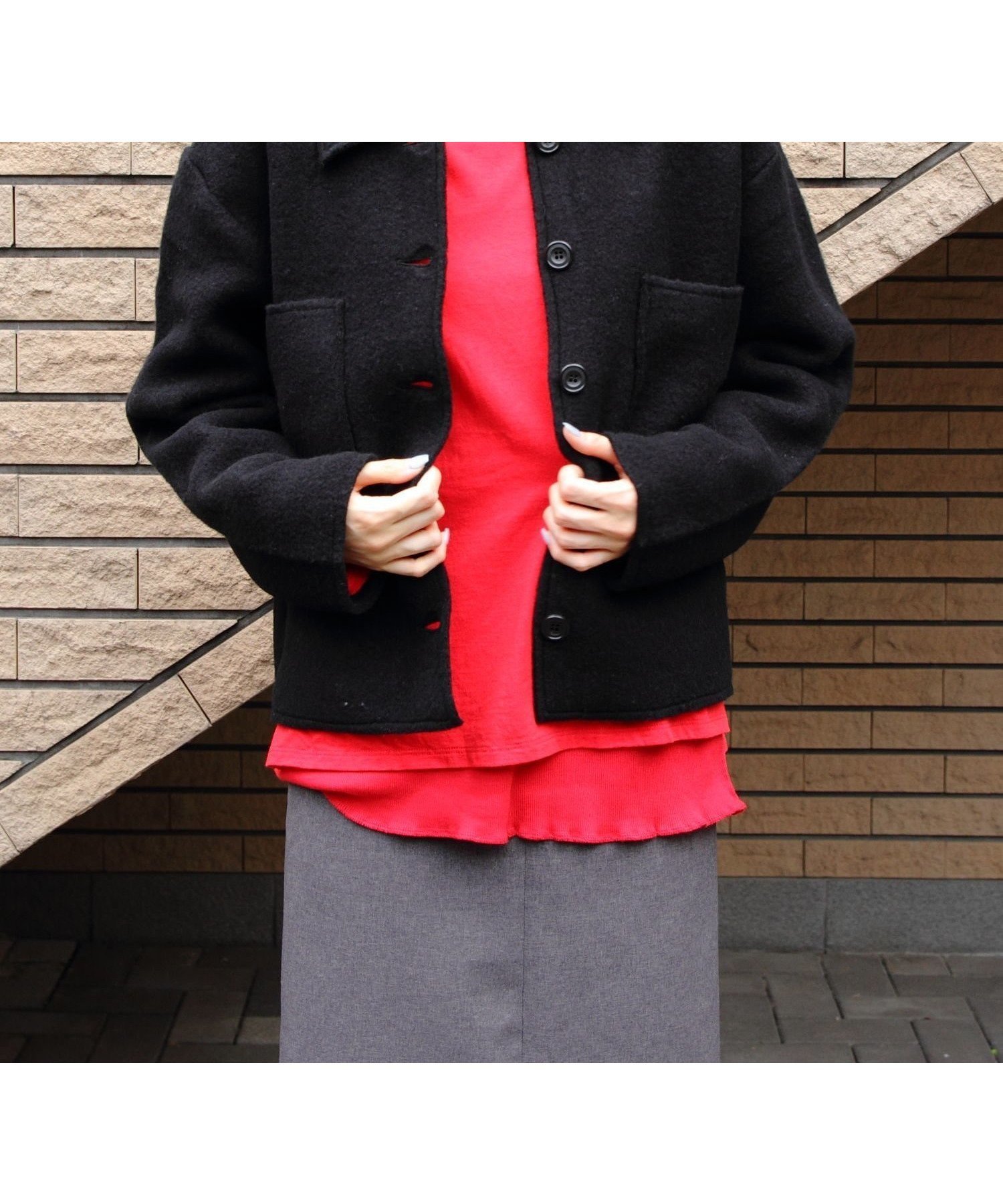 【ステップス/STEPS】のMEYAME/LIGHT WOOL SHORT JACKET インテリア・キッズ・メンズ・レディースファッション・服の通販 founy(ファニー) ファッション Fashion レディースファッション Fashion for Women アウター Coat / Outerwear Collection レディースジャケット・軽アウター Jackets おすすめ Recommended / Our Picks カーディガン Cardigan, Knitwear ショート Short, Short Length ジャケット Jacket, Outerwear バランス Balance, Style Balance BLACK|ID: prp329100004806952 ipo3291000000034881514